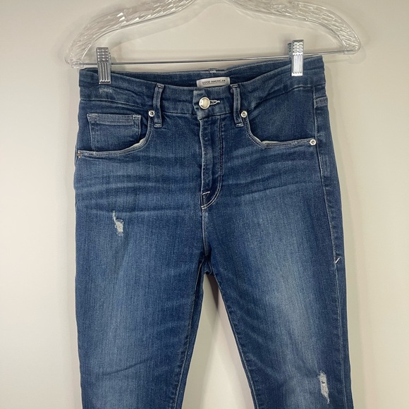 Good American Dark Blue Skinny Jeans - Picture 2 of 10